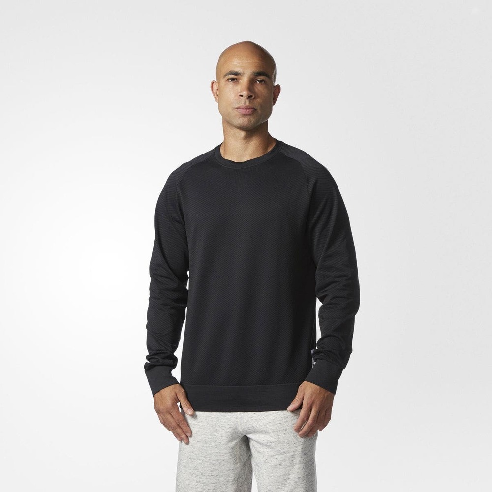 ADIDAS ATHLETICS X REIGNING CHAMP SEAMLESS CREW SWEAT-SHIRT MEN'S, SIZE MEDIUM